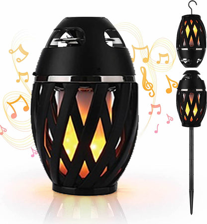 Tiki Tiki To To Outdoor LED Torch With Bluetooth Speaker by VistaShops