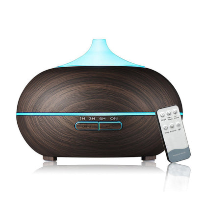 Mistyrious Essential Oil Humidifier Natural Oak Design With Easy Remote by VistaShops