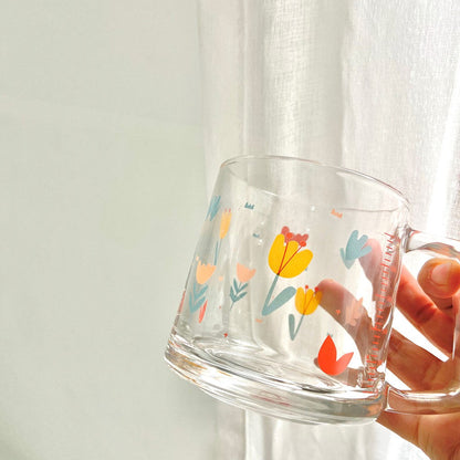 Modern Printed Glass Mugs by Izhar Studio- CA