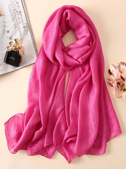 Wrap Keep Warm Solid Color Sun Protection Scarf by migunica