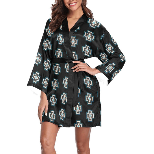 Southwestern Cross Women's Lounge Kimono Robe by Baha Ranch Western Wear