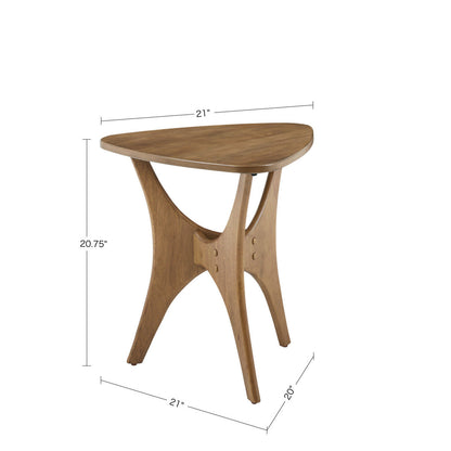 Triangle Wood Side Table by Blak Hom