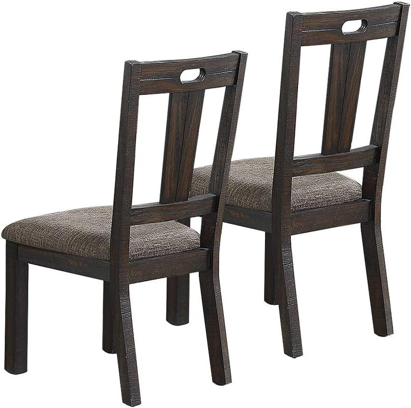 Simple Elegant Design Wooden Chairs Dining Room 2pcs Chairs Cushion Seats