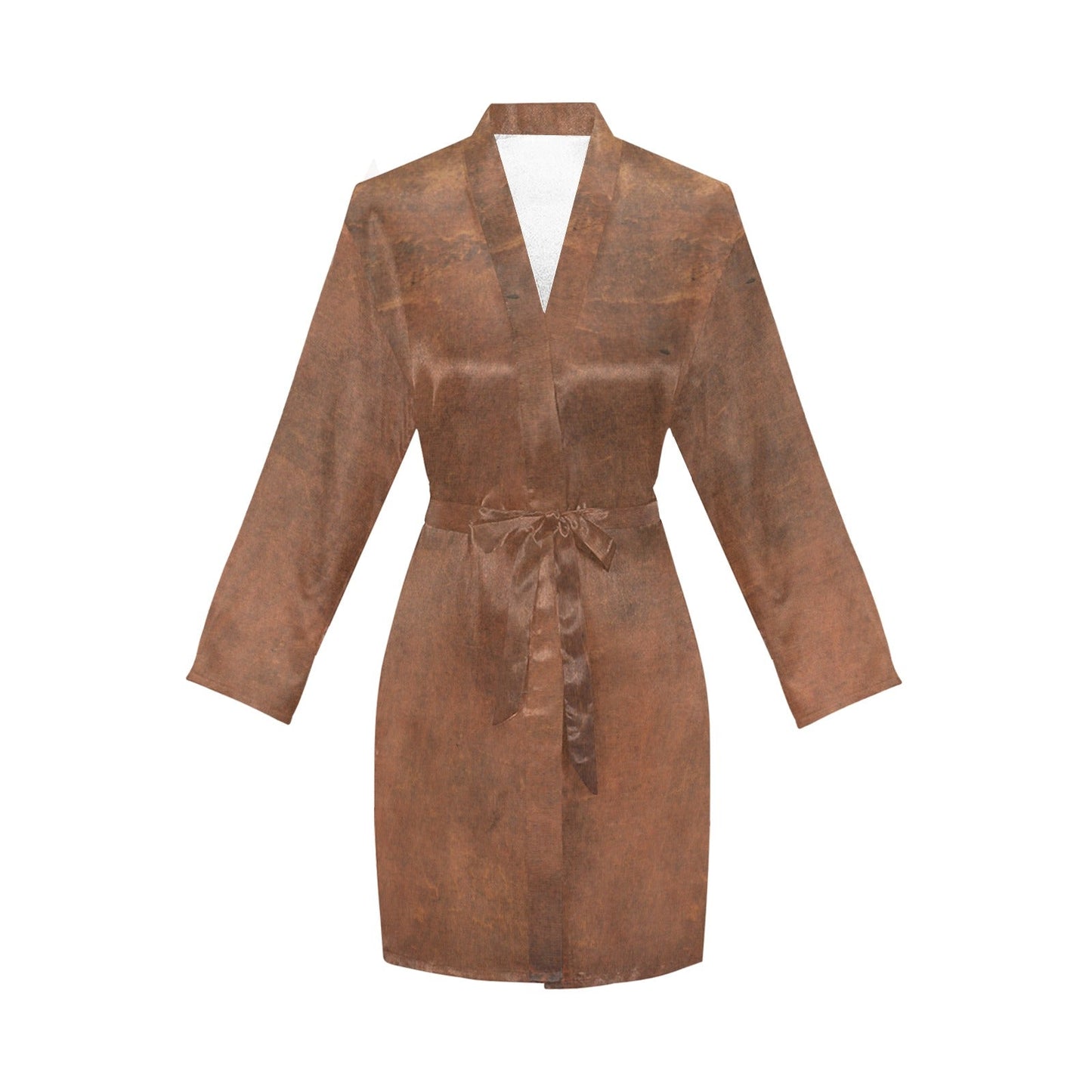 Them Cowboys Western Women's Long Sleeve Belted Satin Feel Dressing Lounge Robe by Baha Ranch Western Wear