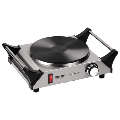 Better Chef Stainless Steel Electric Solid Element Countertop Single Burner by Jupiter Gear Home