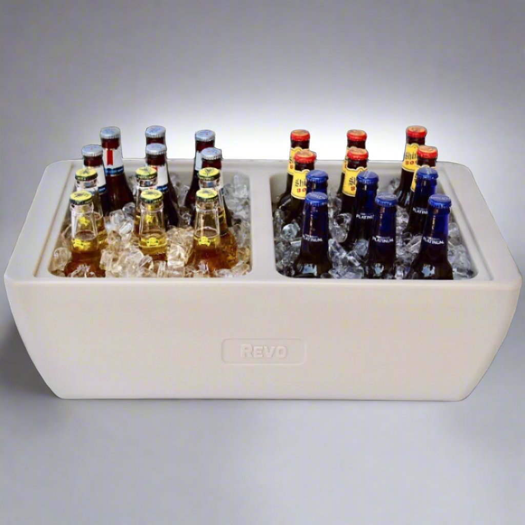 REVO Dubler Cooler | Greige Mist | Party Cooler by REVO COOLERS, LLC