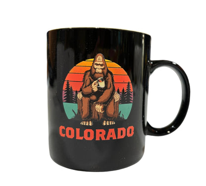 Colorado Sasquatch Coffee Mug 12oz White by Colorado Threads Clothing