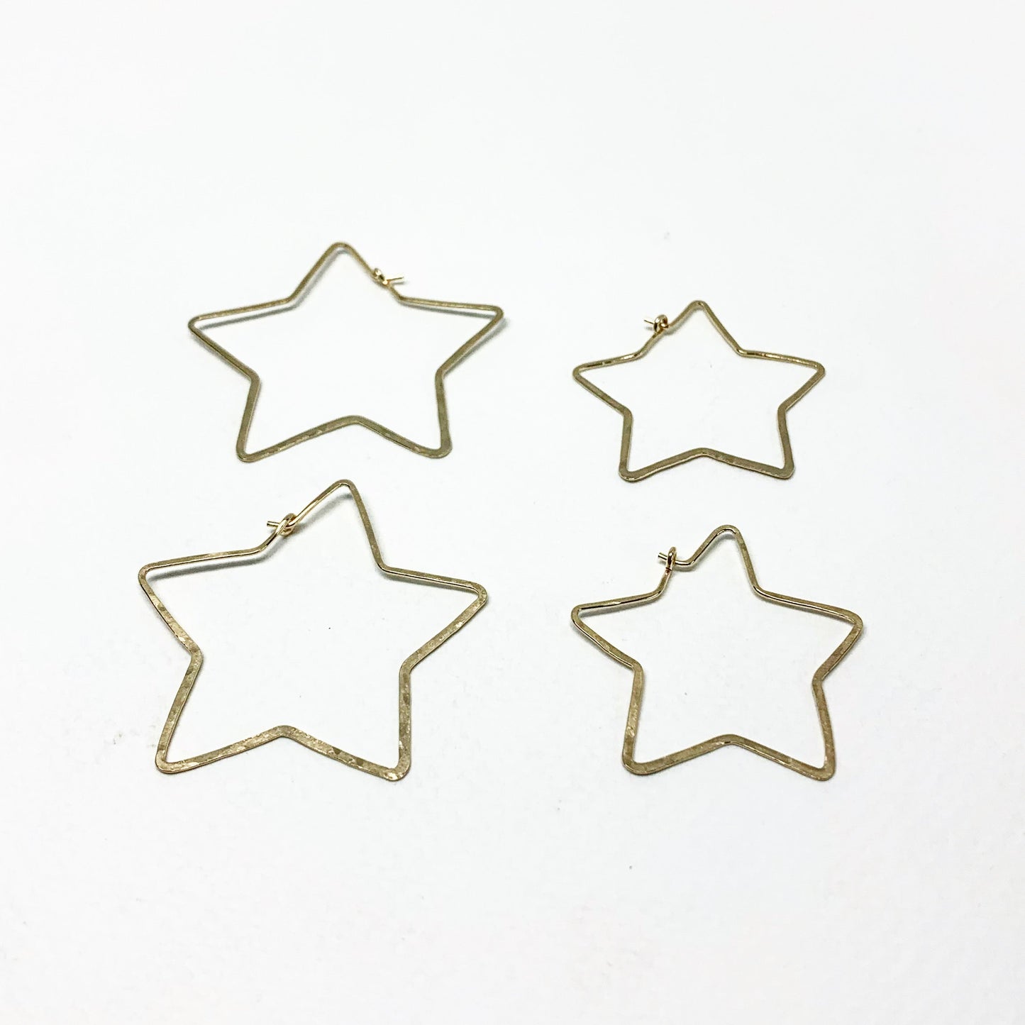 Star Hoops - Size Small by Jennifer Cervelli Jewelry