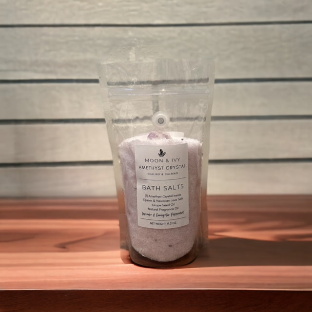 AMETHYST CRYSTAL BATH SALTS by Moon & Ivy