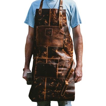 Full Grain Buffalo Leather Apron by Vintage Gentlemen