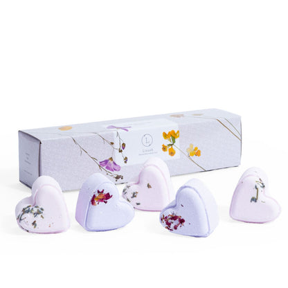 Set of 5 Heart Shaped Shower Steamers Package  - in a Gift Box - Can be personalized. by Lizush