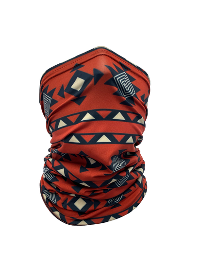 Red Aztec Neck Gaiter *FINAL SALE* by Colorado Threads Clothing