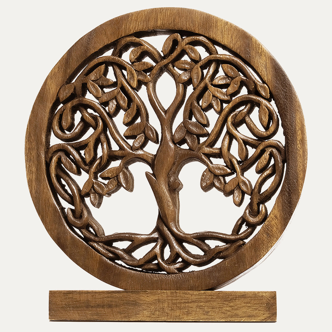 Travilah Tree of Life Wooden Sculpture - Medium by Decozen