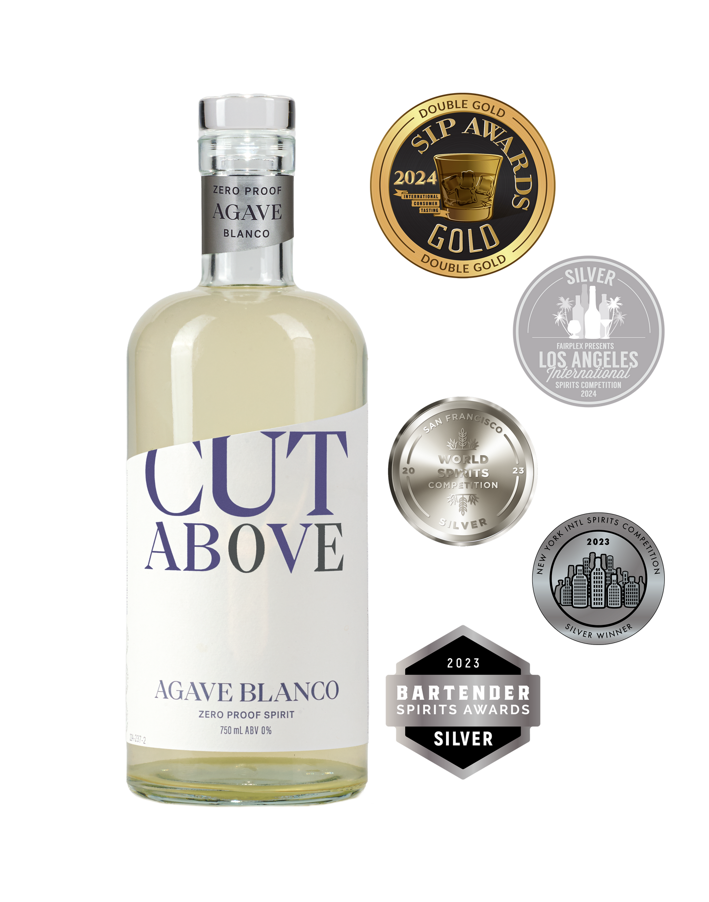 Zero Proof Agave Blanco Tequila by Cut Above Spirits