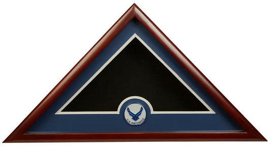 Air Force Wing Frame, Air Force Flag Display Case, Air Force by The Military Gift Store