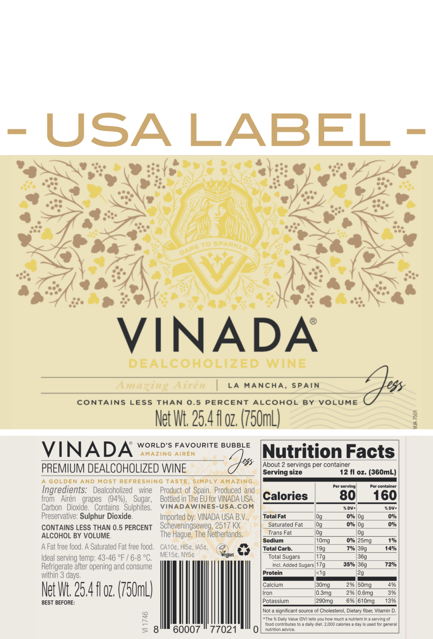 VINADA® - 200 + 750 ML MIX MULTIPACK 1+1+1+1+1+1 by VINADA USA