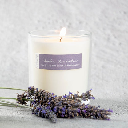 Amber Lavender 9oz Candle by Andaluca Home