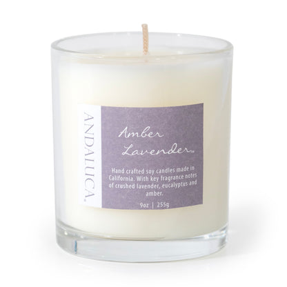 Amber Lavender 9oz Candle by Andaluca Home