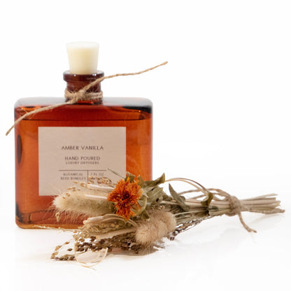 Amber Vanilla Bouquet Reed Bundle Fragrance Diffuser by Andaluca Home