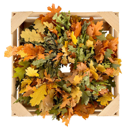 Golden & Green Harvest Oak Leaf Natural Wreath by Andaluca Home