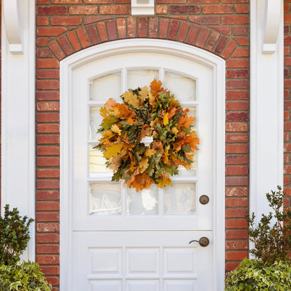 Golden & Green Harvest Oak Leaf Natural Wreath by Andaluca Home