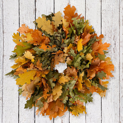 Golden & Green Harvest Oak Leaf Natural Wreath by Andaluca Home