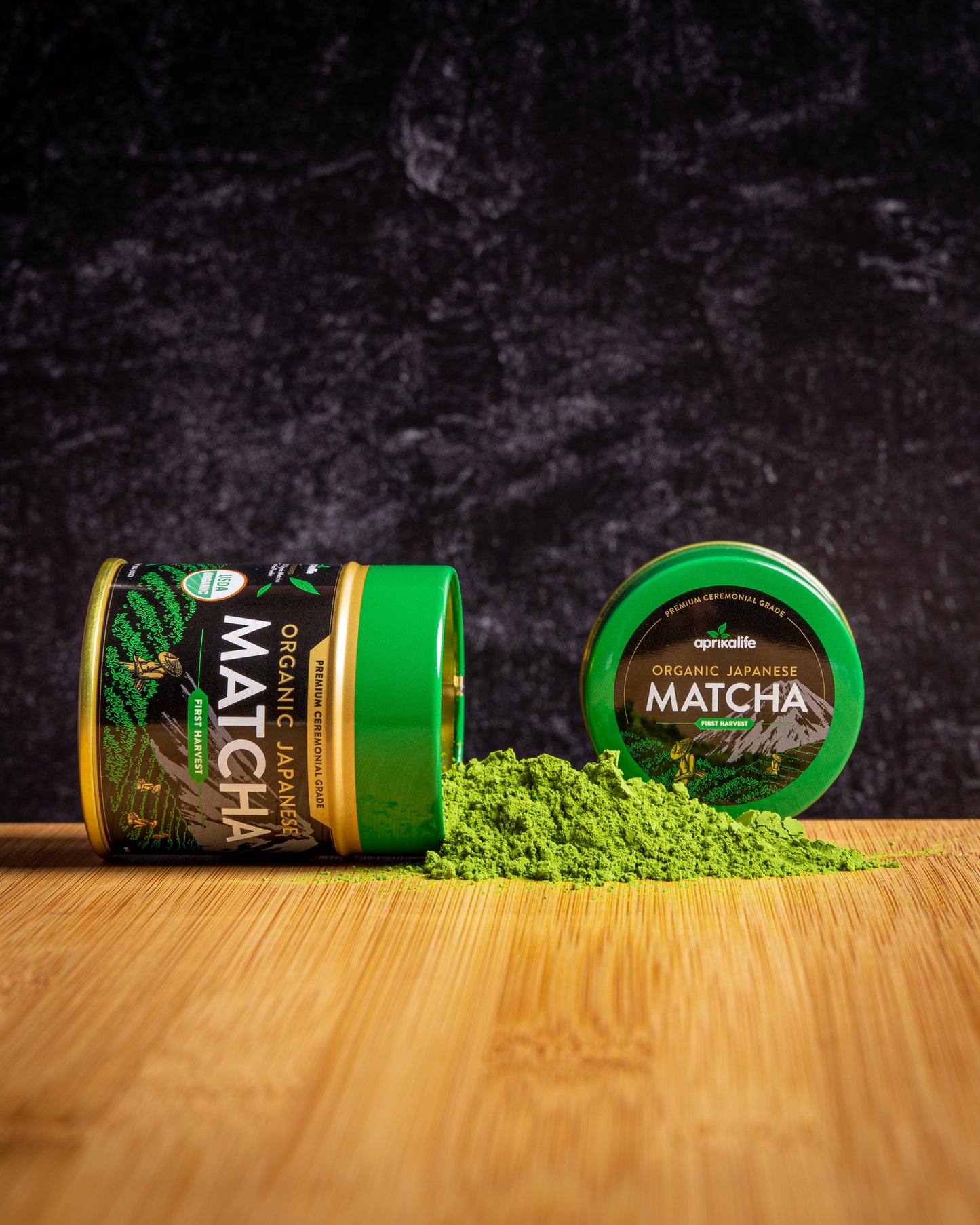 Organic Japanese Ceremonial Grade Matcha Green Tea Powder by Aprika Life