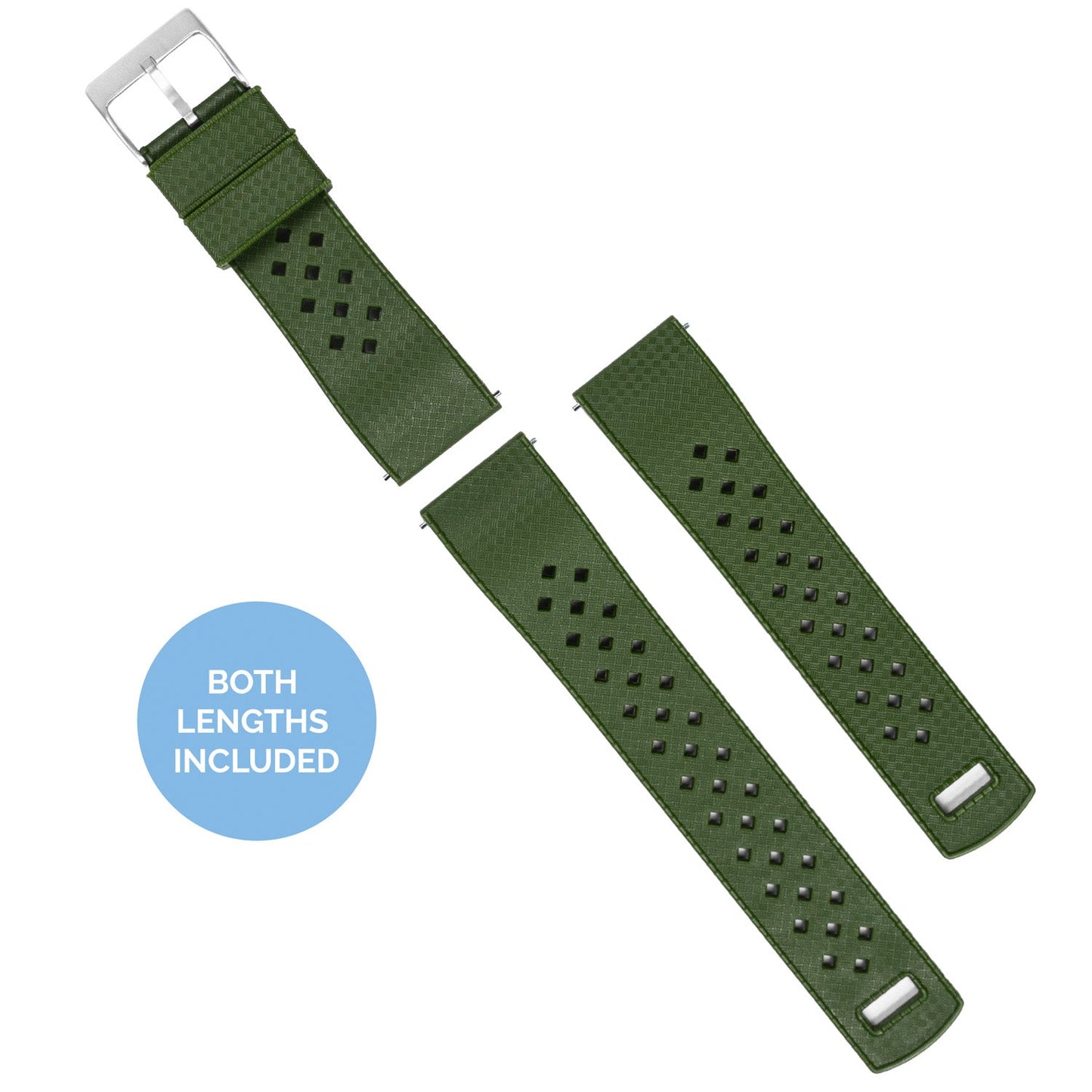 Samsung Galaxy Watch3 Tropical Style Army Green Watch Band by Barton Watch Bands