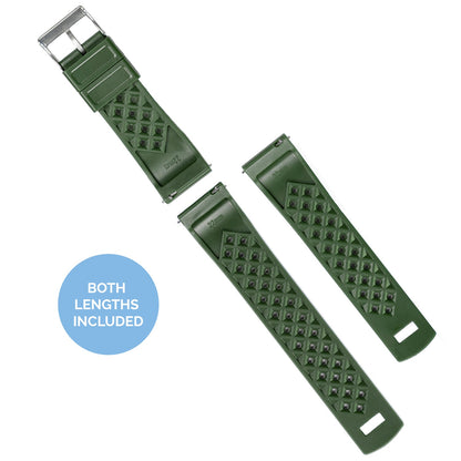 Samsung Galaxy Watch3 Tropical Style Army Green Watch Band by Barton Watch Bands