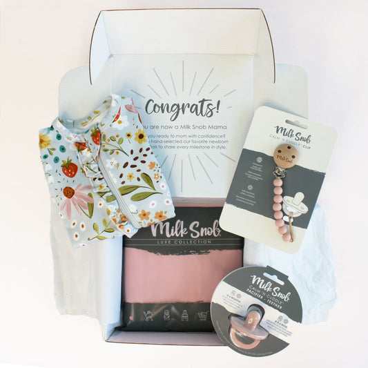 STRAWBERRY FIELDS WELCOME BABY GIFT BOX by Milk Snob