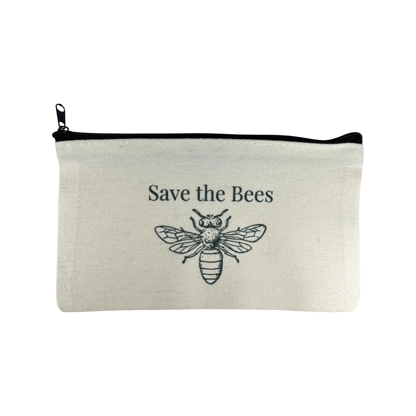 Save the Bees Zipper Pouch by Sister Bees