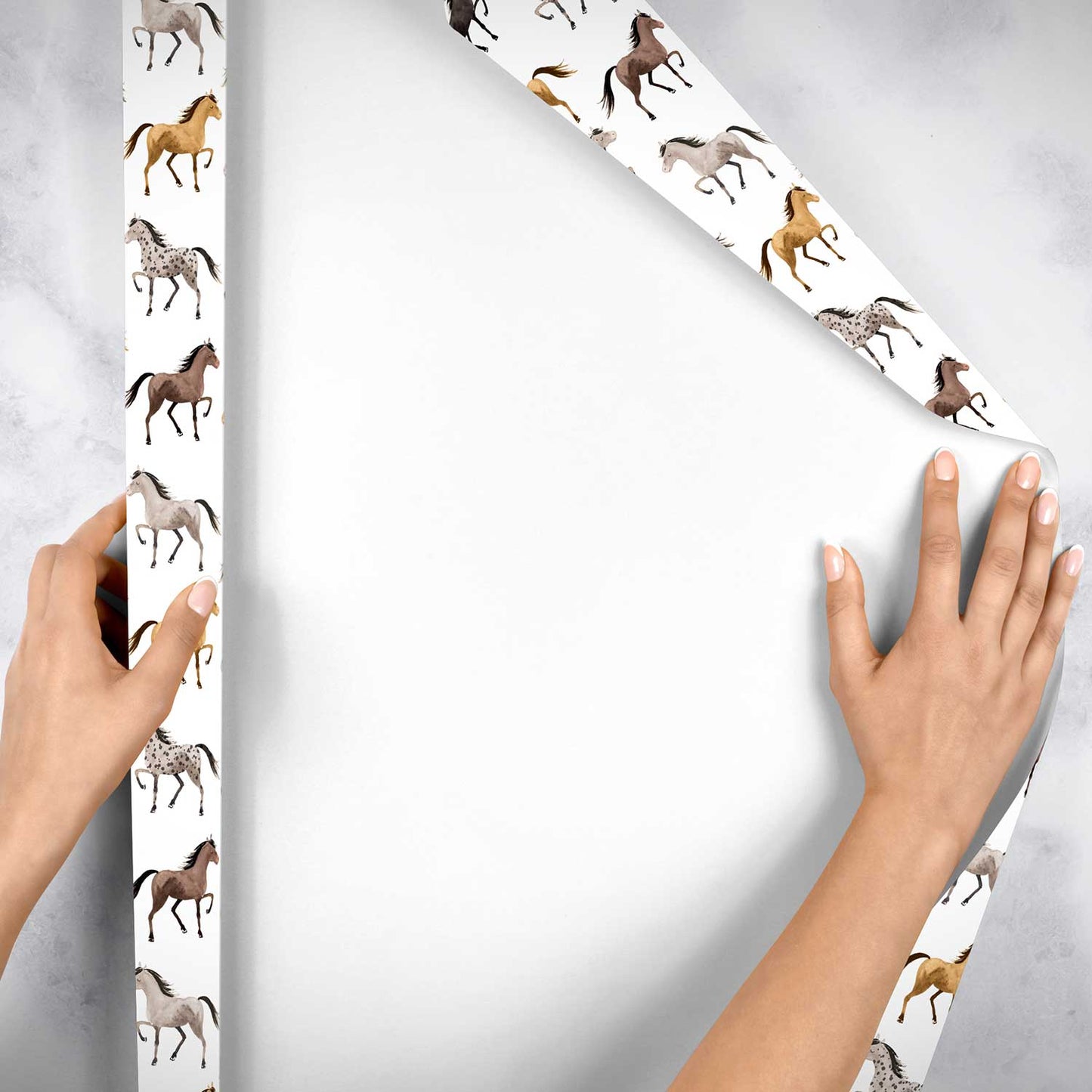 Horses Gift Wrap by Present Paper