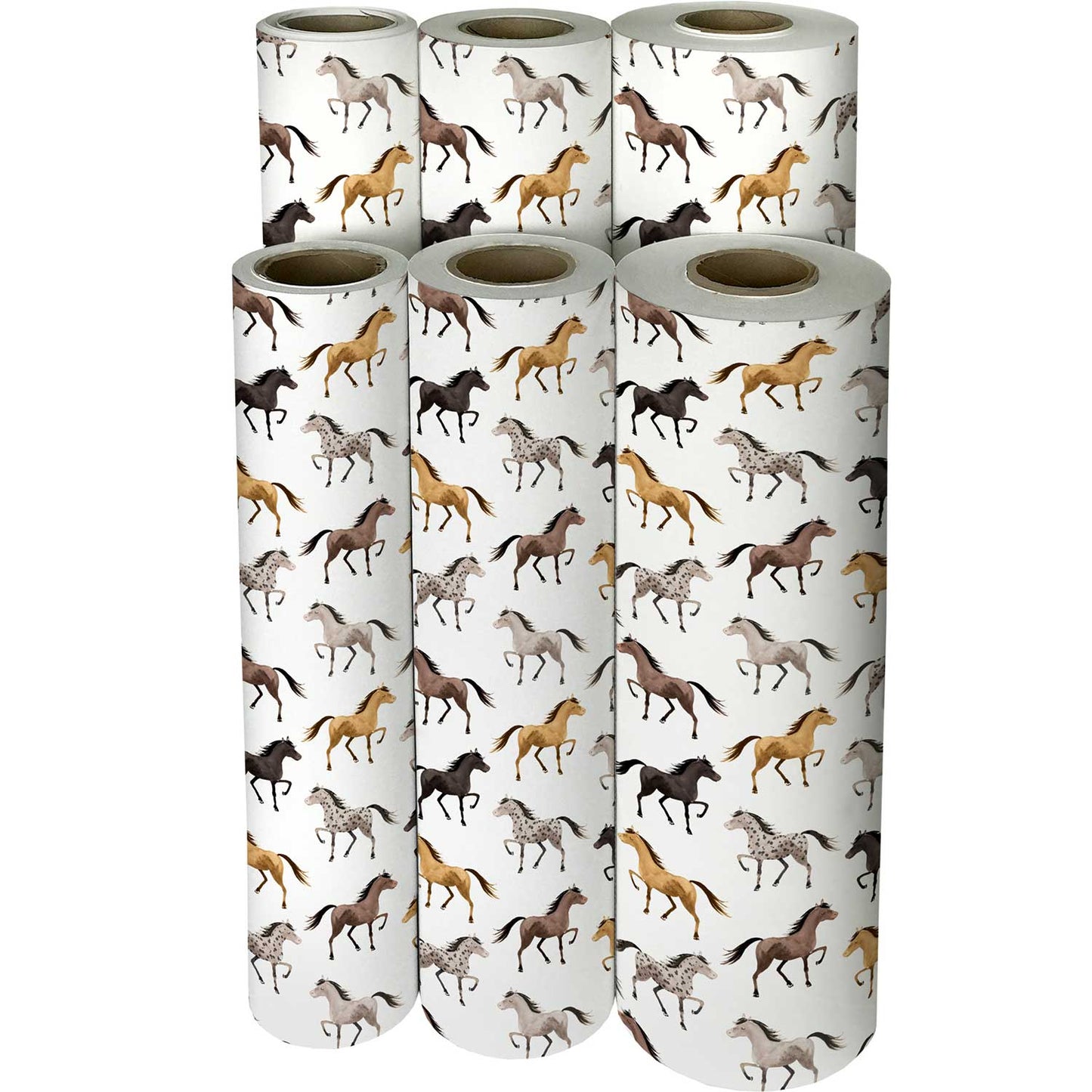 Horses Gift Wrap by Present Paper