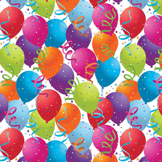 Balloons Birthday Gift Wrap by Present Paper