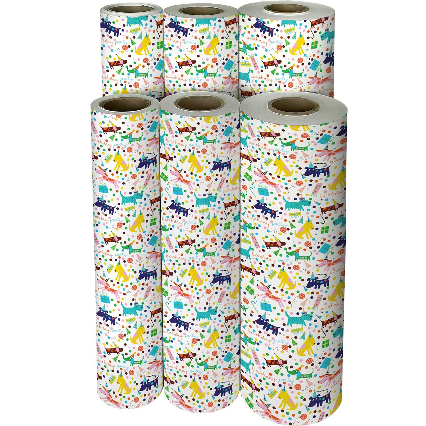 Barkday Dogs Birthday Gift Wrap by Present Paper