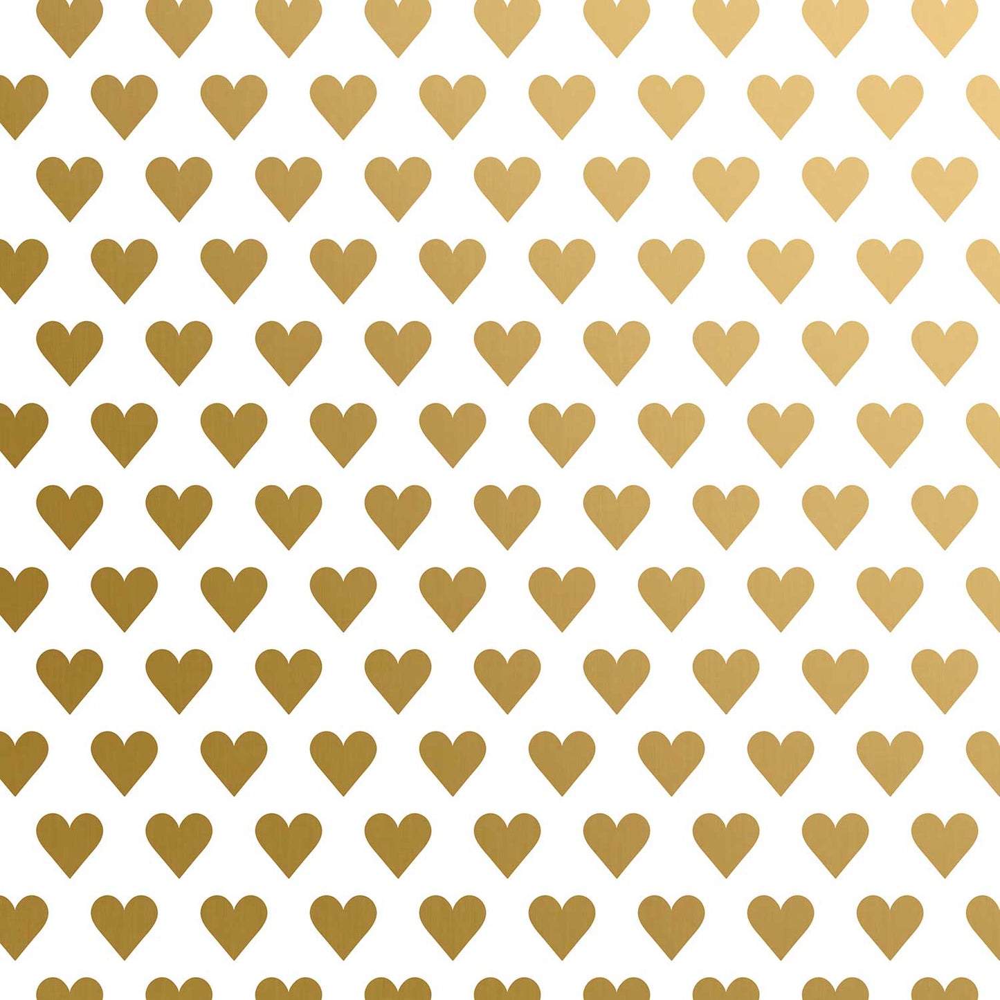 Gold Hearts Wedding Gift Wrap by Present Paper