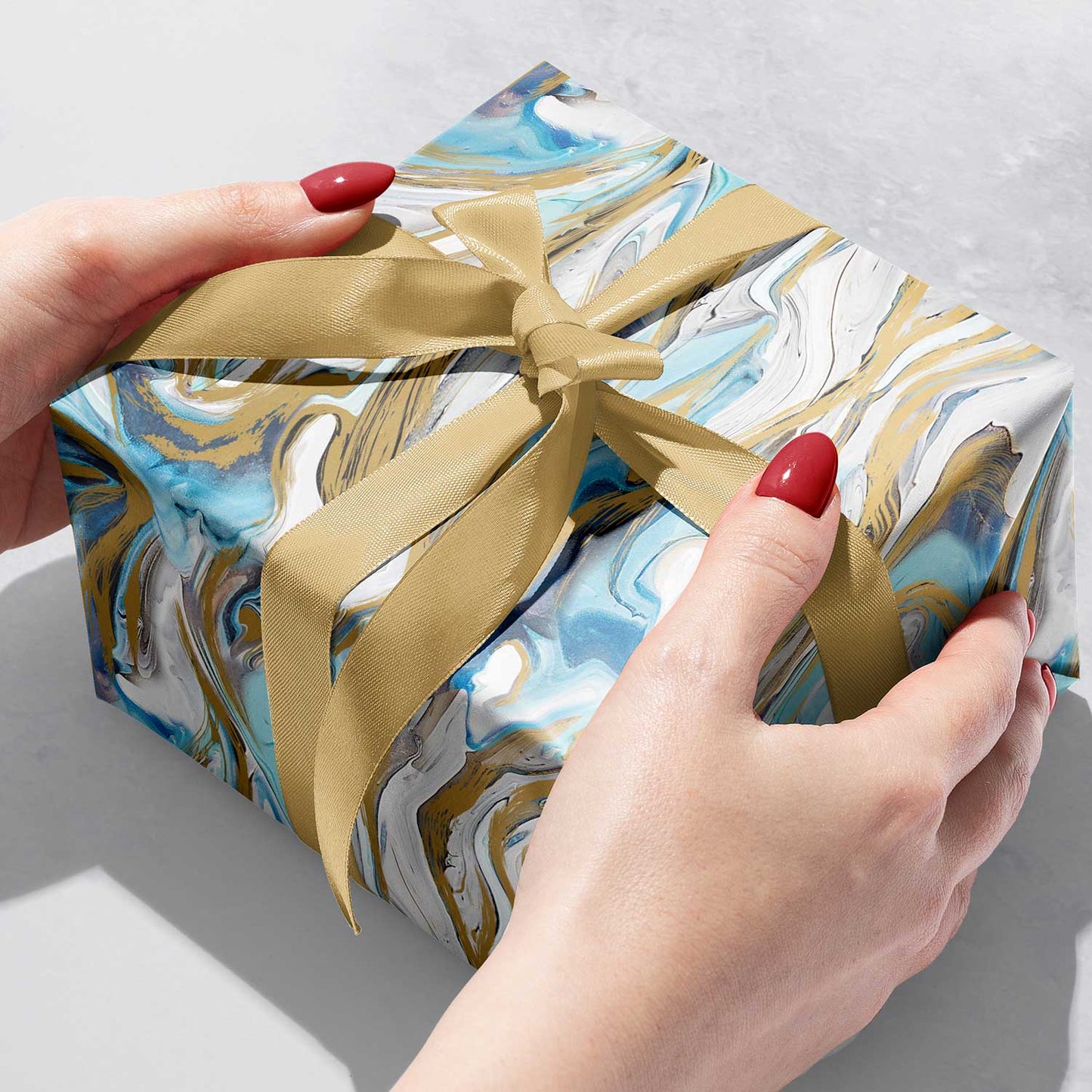 Marbleized Gift Wrap by Present Paper