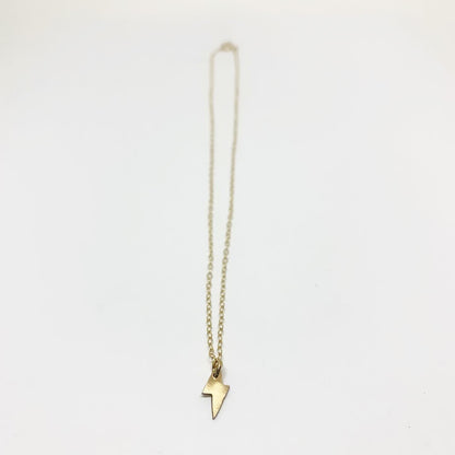 Mini Lightning Bolt Charm Necklace by Jennifer Cervelli Jewelry