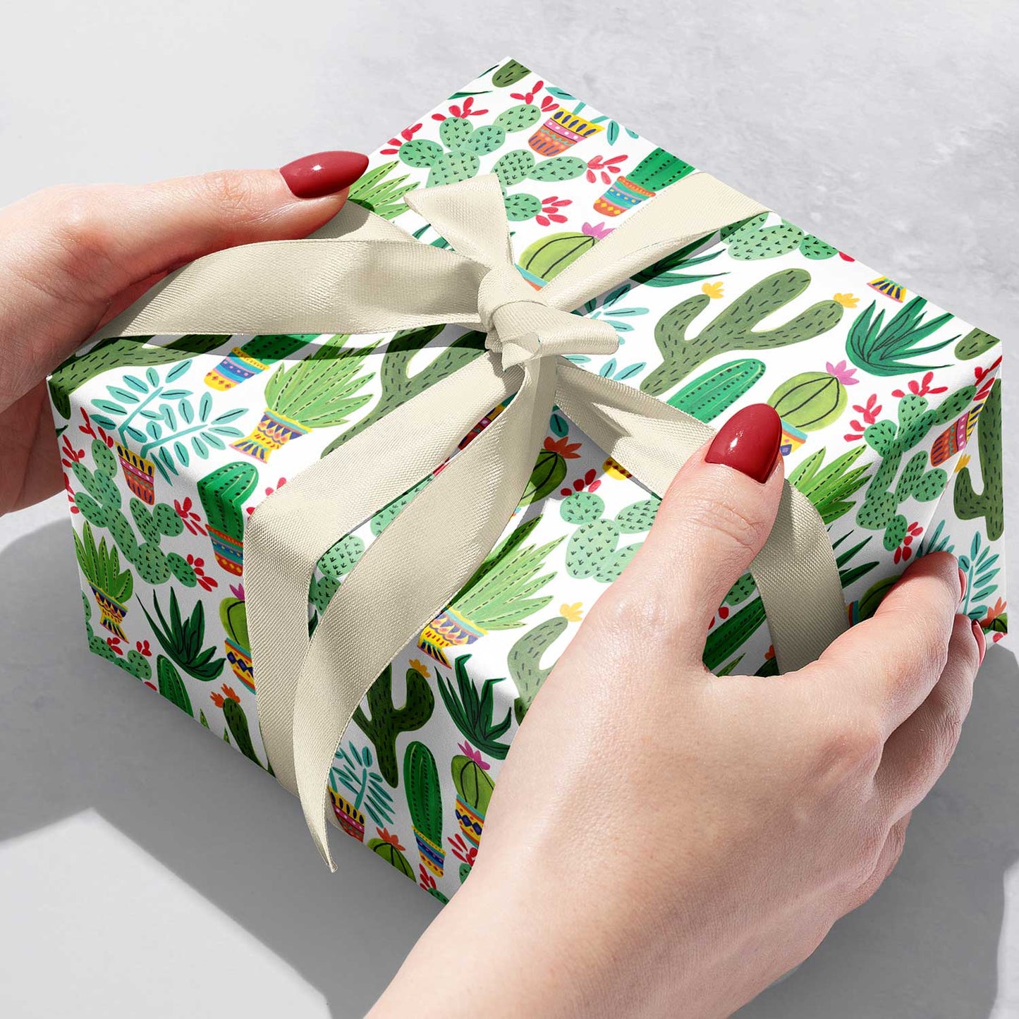 Sedona Cactus Gift Wrap by Present Paper