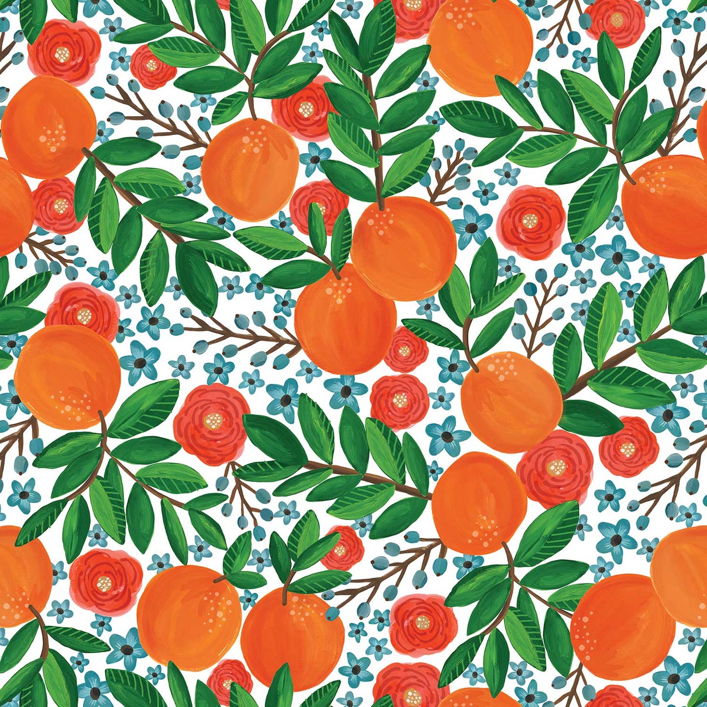 Orange Grove Gift Wrap by Present Paper