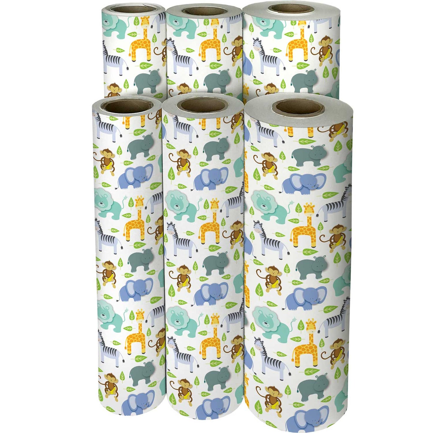 Zoo Animals Baby Gift Wrap by Present Paper