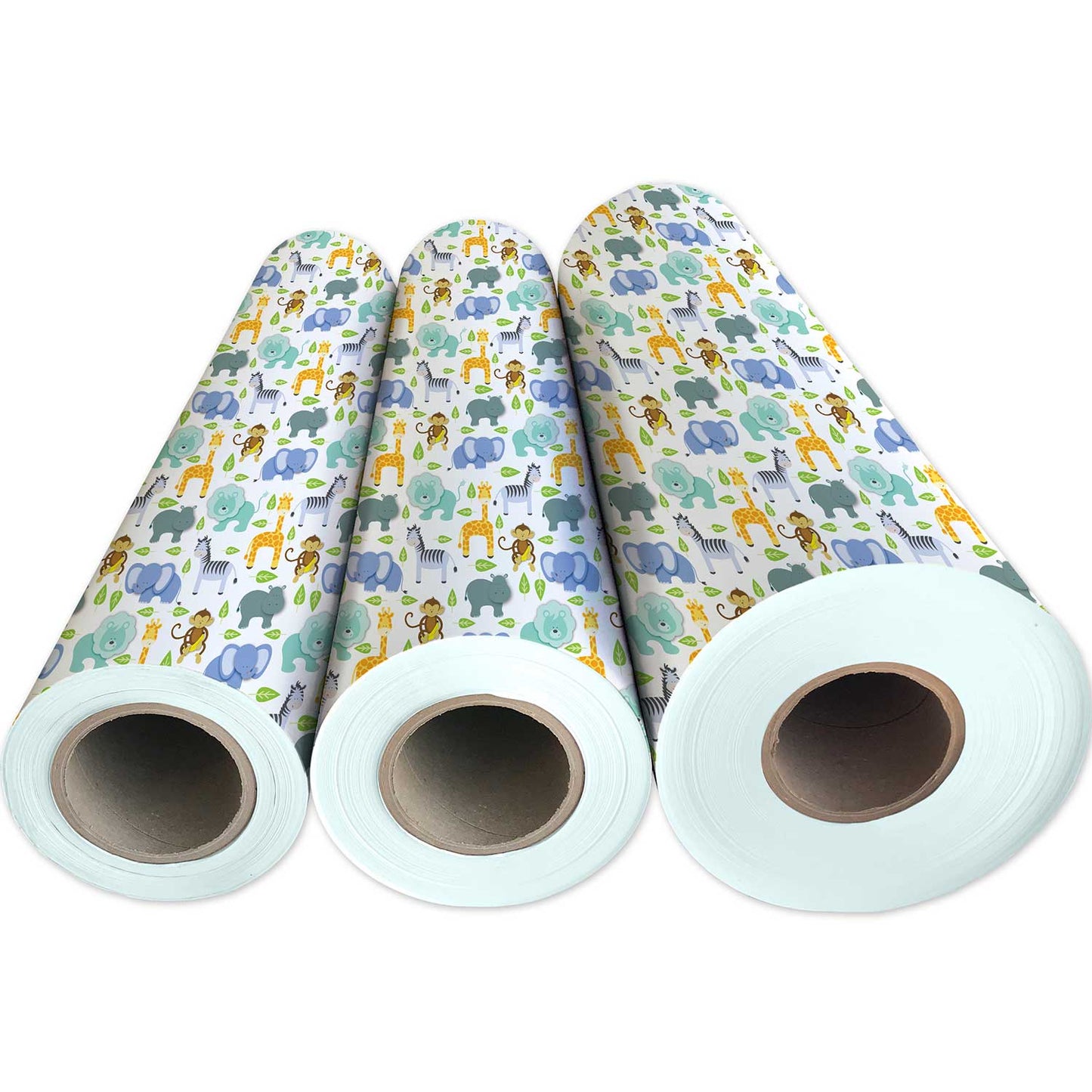 Zoo Animals Baby Gift Wrap by Present Paper