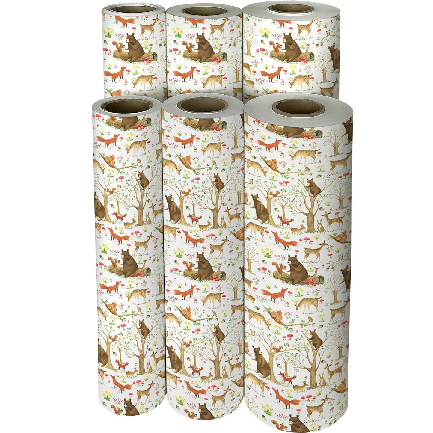 Fairytale Forest Bears Baby Gift Wrap by Present Paper