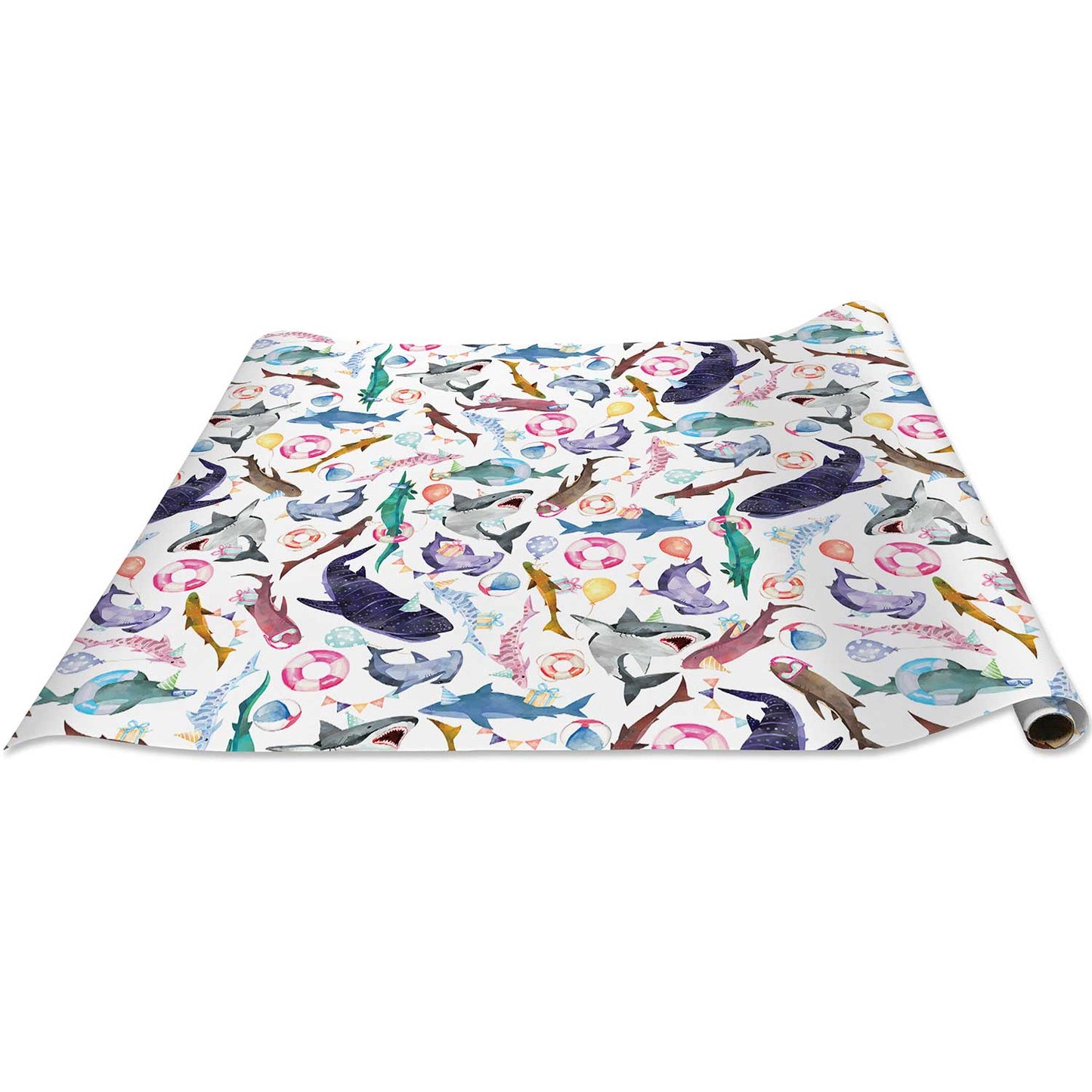 Shark Party Birthday Gift Wrap by Present Paper