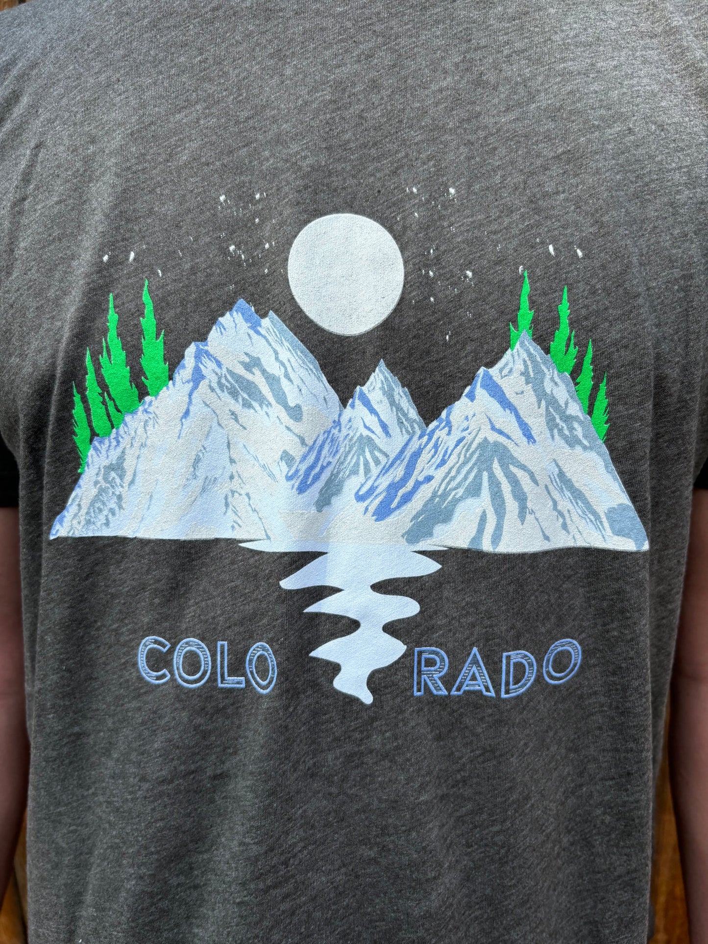 Colorado Summit Stream Shirt (Grey) by Colorado Threads Clothing