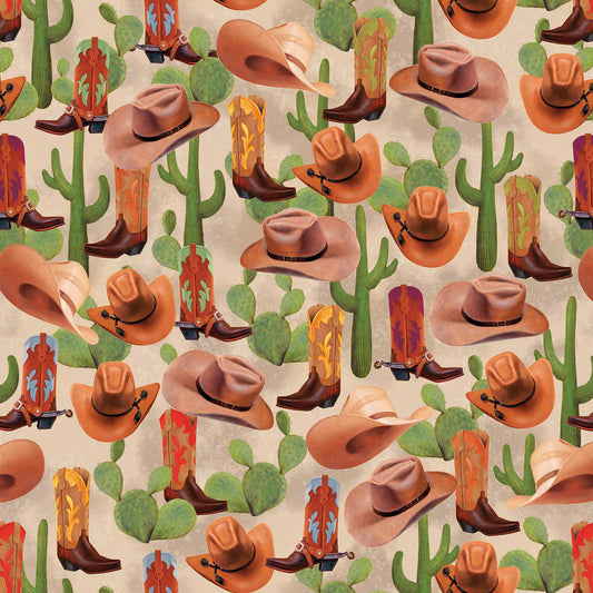 Cowboy Gift Wrap by Present Paper