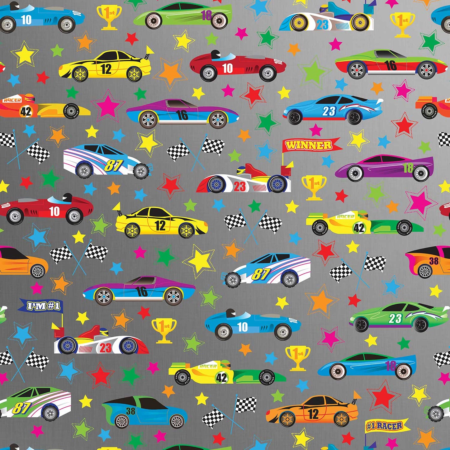 Racecars Kids Gift Wrap by Present Paper