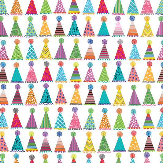 Party Hats Birthday Gift Wrap by Present Paper