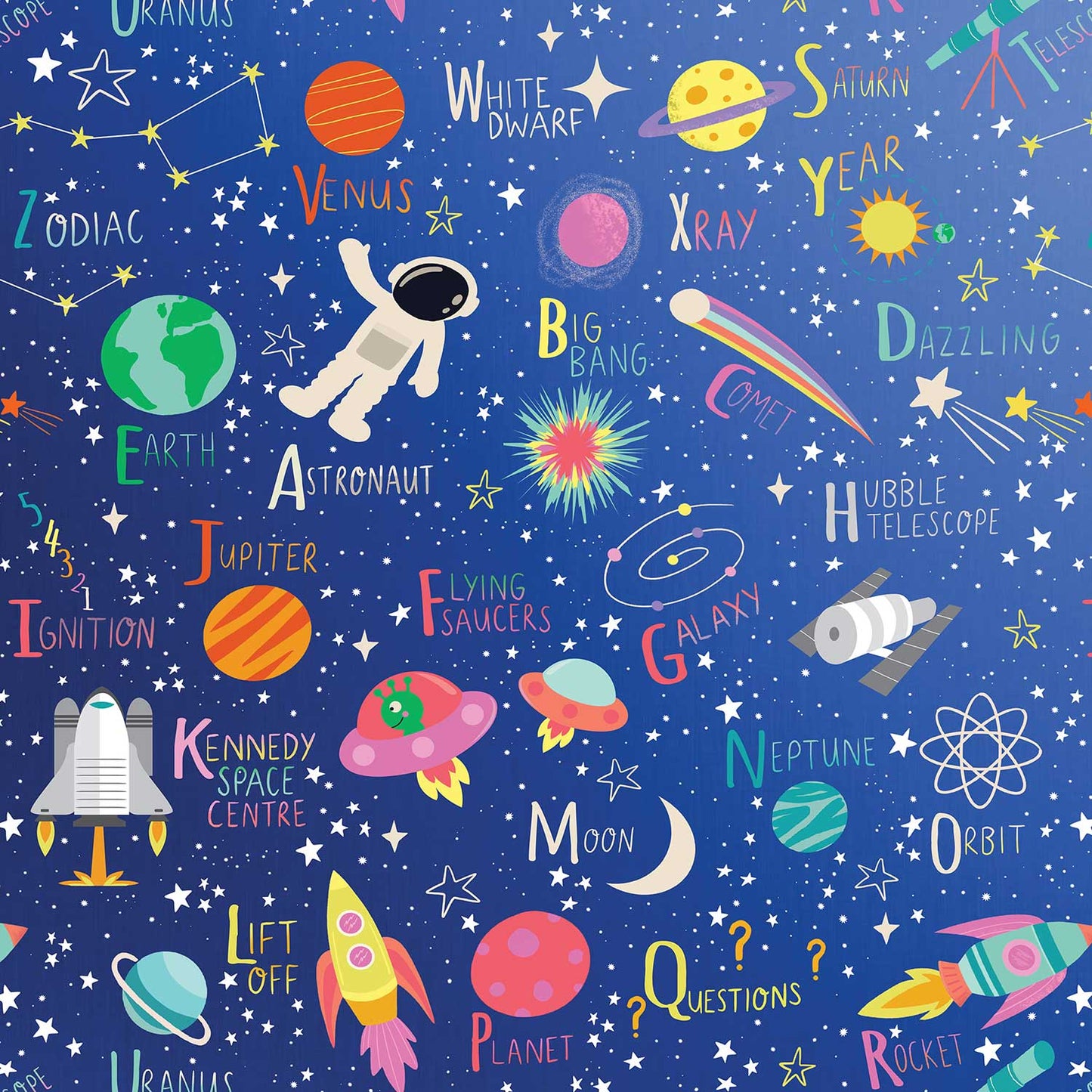 Outer Space Kids Gift Wrap by Present Paper