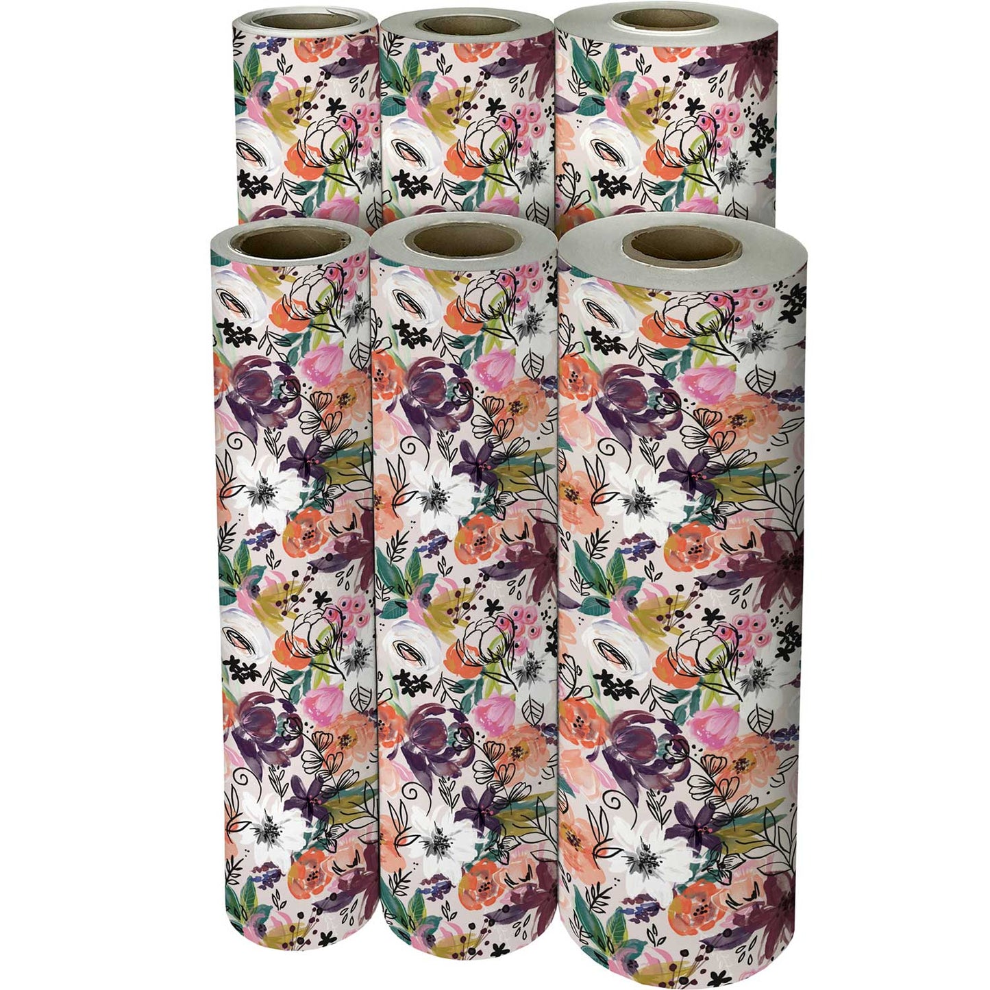 Twig & Twine Floral Gift Wrap by Present Paper